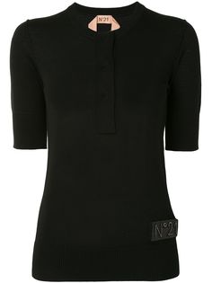 Nº21 футболка с нашивкой-логотипом