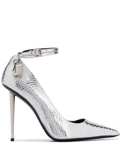 TOM FORD туфли Laminated Python Padlock