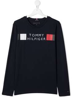 Tommy Hilfiger Junior футболка с длинными рукавами и логотипом