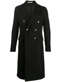 Corneliani двубортное пальто средней длины