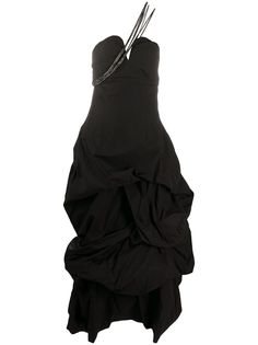 Yohji Yamamoto платье миди со сборками