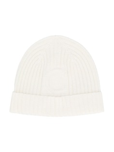Chloé Kids шапка в рубчик с монограммой