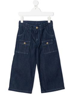 Chloé Kids широкие джинсы с карманами