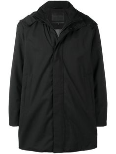 Emporio Armani пальто с капюшоном и воротником-стойкой