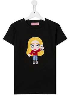 Chiara Ferragni Kids футболка с нашивкой-логотипом