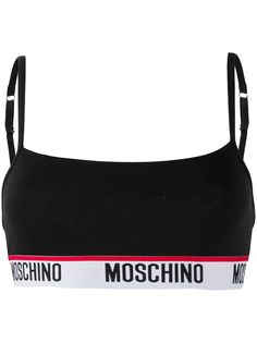 Moschino спортивный бюстгальтер с логотипом