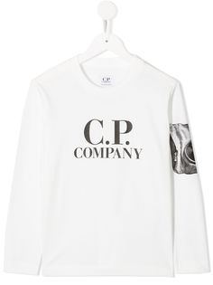 C.P. Company Kids футболка с длинными рукавами и логотипом