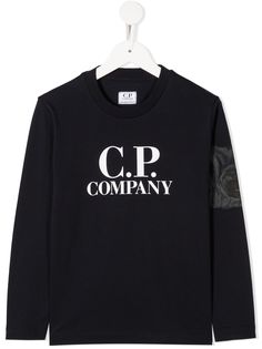 C.P. Company Kids футболка с длинными рукавами и логотипом