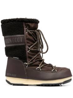 Moon Boot дутые сапоги на шнуровке