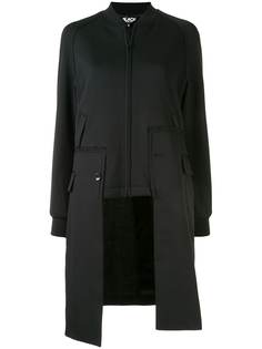 Black Comme Des Garçons деконструированное пальто на молнии