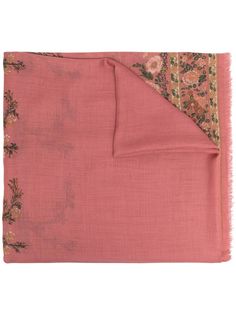 Etro кашемировый шарф с цветочным принтом