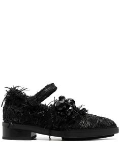 Simone Rocha броги с заостренным носком и искусственным жемчугом