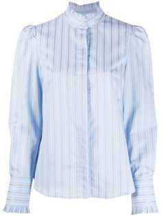 Dondup рубашка в полоску с эффектом металлик