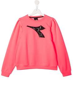 Diadora Junior джемпер с декорированным логотипом и длинными рукавами