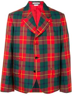 Comme Des Garçons Homme Plus пиджак в клетку тартан