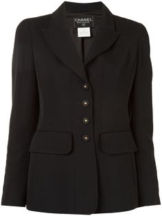 Chanel Pre-Owned блейзер 1997-го года с заостренными лацканами