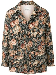 Drôle De Monsieur куртка-рубашка с цветочной вышивкой