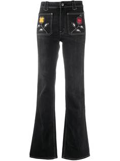 Polo Ralph Lauren расклешенные джинсы Jenn с вышивкой