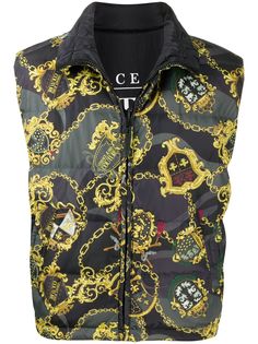 Versace Jeans Couture двусторонний дутый жилет