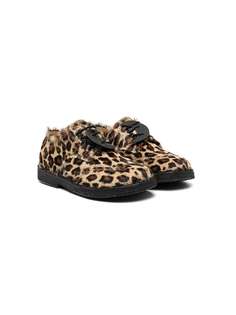 ZECCHINO D’ORO KIDS туфли на шнуровке с леопардовым принтом