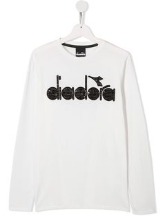 Diadora Junior футболка с декорированным логотипом