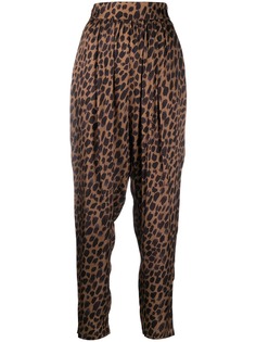 8pm брюки с леопардовым принтом