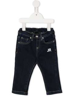 John Richmond Junior джинсы с завышенной талией и надписью