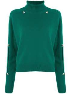 Christopher Kane кашемировый джемпер с разрезами на рукавах