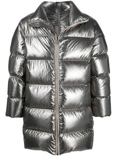 Moncler + Rick Owens удлиненный пуховик Cyclopic