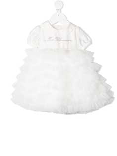 Miss Blumarine ярусное платье с оборками из тюля