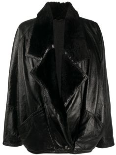 Versace Pre-Owned куртка 1980-х годов с заостренным воротником