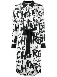 DVF Diane von Furstenberg платье-рубашка с графичным принтом