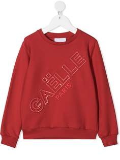 Gaelle Paris Kids толстовка с декорированным логотипом