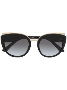 Dolce & Gabbana Eyewear солнцезащитные очки в круглой оправе