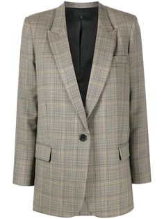 Nili Lotan блейзер в клетку Prince of Wales