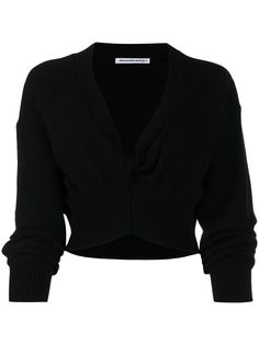 alexanderwang.t укороченный джемпер с V-образным вырезом