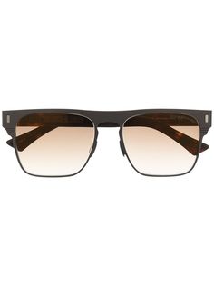 Cutler & Gross узкие солнцезащитные очки трапециевидной формы