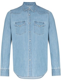 Eleventy джинсовая рубашка на кнопках
