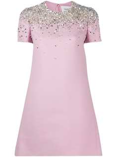 Valentino платье мини с пайетками