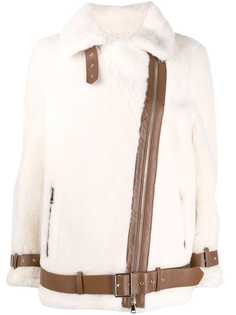 STAND STUDIO куртка из овчины с контрастной окантовкой