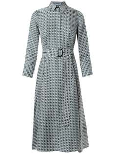 BOSS платье-рубашка с геометричным принтом