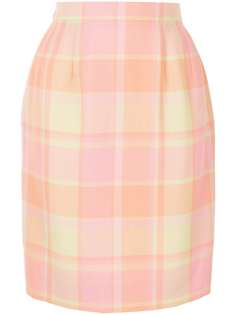 Céline Pre-Owned юбка pre-owned в клетку
