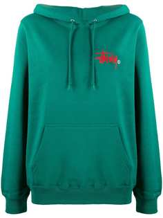 Stussy худи с кулиской и логотипом