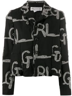 Comme Des Garçons Girl блейзер с логотипом