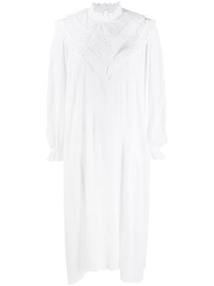 Isabel Marant Étoile платье-рубашка Ibenia с английской вышивкой