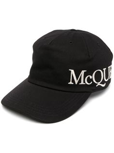 Alexander McQueen кепка с вышитым логотипом