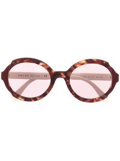 Prada Eyewear солнцезащитные очки черепаховой расцветки