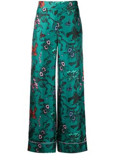 DVF Diane von Furstenberg брюки широкого кроя с цветочным принтом