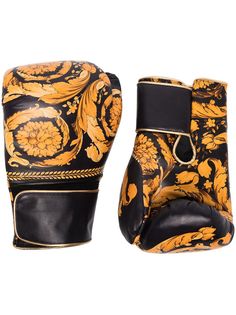 Versace боксерские перчатки с принтом Baroque