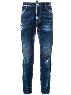 Dsquared2 джинсы Tidy Biker с рваными деталями